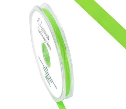 Eleganza Premium Grosgrain Ribbon 6mm x 20m Lime Green No.14 - Ribbons